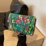 Bohemian Vintage Floral Contrast Bags(4 Colors)