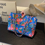 Bohemian Vintage Floral Contrast Bags(4 Colors)