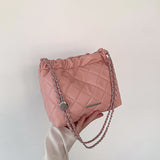 Daily Simplicity Rhombic Draw String Chains Bags(5 Colors)