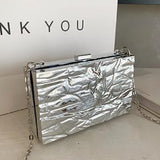 Casual Daily Solid Color Chains Bags)5 Colors)