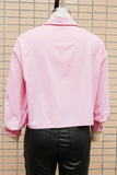 Casual Daily Solid Color Buttons Patchwork Shirt Collar Tops(3 Colors)