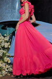 Sexy Casual Solid Color Backless Cross Straps V Neck Long Dresses(7 Colors)