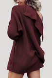 Casual Daily Pocket Buttons Weave Turndown Collar Outerwear(7 Colors)