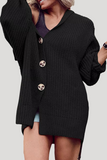 Casual Daily Pocket Buttons Weave Turndown Collar Outerwear(7 Colors)