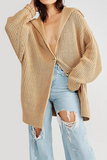 Casual Daily Pocket Buttons Weave Turndown Collar Outerwear(7 Colors)