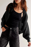 Casual Daily Weave Cardigan Collar Outerwear(4 Colors)
