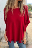 Casual Stringy Selvedge O Neck Sweaters(8 Colors)