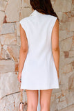 Sexy Pocket Buckle Wrapped Skirt Dresses(4 Colors)
