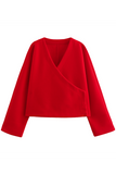 Casual Street Solid Color V Neck Outerwear