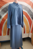 Daily Elegant Buttons Turndown Collar Long Sleeve Two Pieces