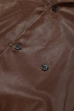 Casual Street Buttons Turndown Collar Outerwear