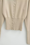Casual Daily Buckle O Neck Outerwear