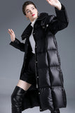 Casual Pocket Zipper White duck down Turndown Collar Outerwear(Down content 86%~90%)