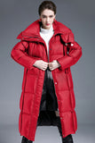 Casual Pocket Zipper White duck down Turndown Collar Outerwear(Down content 86%~90%)