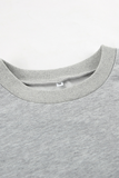 Casual Street Draw String Pocket O Neck Long Sleeve Two Pieces