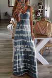 Florcoo V Neck Spaghetti Strap Casual Maxi Dress(3 colors)