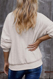 Florcoo Teddy Plush Sweater Casual Tops