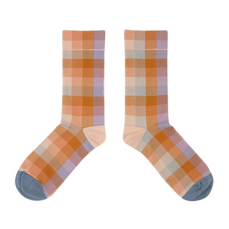 Florcoo Muiticolor Plaid Socks