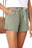 Florcoo Adjustable Waist Cotton Casual Shorts