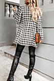 Fashion Street Plaid Turn-back Collar Outerwear(5 Colors)