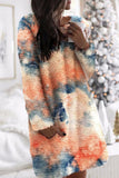 Fashion Sweet Print O Neck A Line Dresses