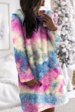 Fashion Sweet Print O Neck A Line Dresses