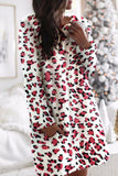 Fashion Sweet Print O Neck A Line Dresses