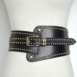 Punk Solid Rivets Patchwork Metal Accessories Decoration Belts