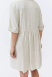 Fashion Casual Solid Split Joint V Neck Princess Dresses