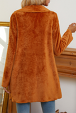 Fashion Elegant Solid Patchwork Asymmetrical Outerwear