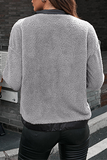 Casual Patchwork Zipper Turndown Collar Outerwear