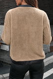Casual Patchwork Zipper Turndown Collar Outerwear