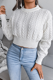 Casual Solid Split Joint O Neck Tops