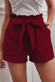 Casual Solid Patchwork Straight Mid Waist Straight Solid Color Bottoms(14 colors)