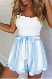 Casual Patchwork Flounce Straight Mid Waist Straight Full Print Bottoms(4 colors)