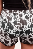 Fashion Print Patchwork Straight Mid Waist Straight Full Print Bottoms(5 colors)
