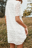 Casual Solid Hollowed Out O Neck Trumpet Mermaid Dresses