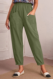 Casual Solid Patchwork Harlan Mid Waist Harlan Solid Color Bottoms
