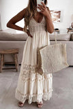 Sexy Solid Patchwork Spaghetti Strap Sling Dress Dresses
