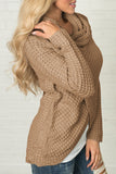 Fashion Casual Solid Patchwork Scarf Collar Sweaters(4 colors)