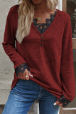 Fashion Casual Solid Pullovers V Neck Tops(7 Colors)