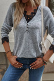 Fashion Casual Solid Pullovers V Neck Tops(7 Colors)