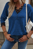 Fashion Casual Solid Pullovers V Neck Tops(7 Colors)