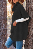 Fashion Solid Patchwork Turtleneck  Sweaters(3 Colors)