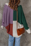 Fashion Casual Color Block Contrast Cardigans(8 Colors)