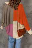 Fashion Casual Color Block Contrast Cardigans(8 Colors)