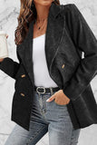 Solid Patchwork Turndown Collar Outerwear(10 Colors)