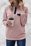 Fashion Casual Solid Patchwork Turtleneck Tops