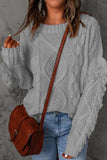 Sweet Elegant Solid Tassel O Neck Sweaters(8 Colors)