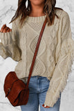 Sweet Elegant Solid Tassel O Neck Sweaters(8 Colors)